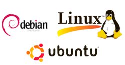 logo linux, ubuntu et debian